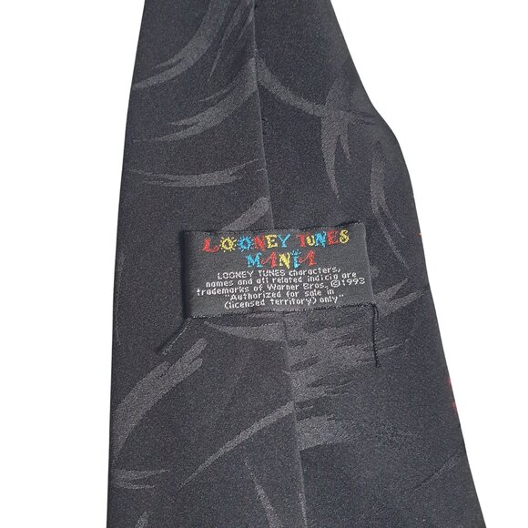 Vintage Looney Tunes Mens Polyester Necktie Cartoon Bugs Taz Marvin Coyote Daffy - Picture 5 of 6
